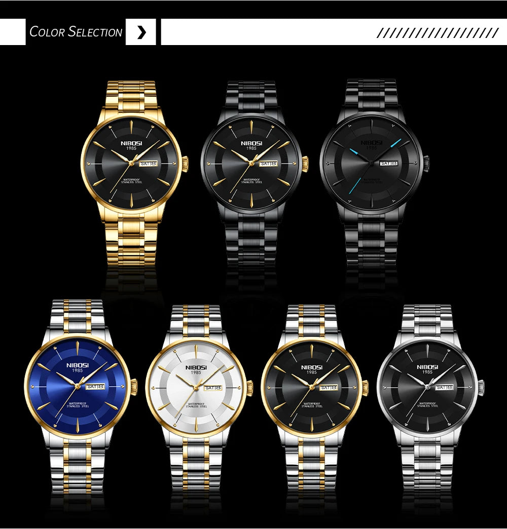 ⌚ Relógio NIBOSI 2607 Masculino Simples e Resistente 3ATM