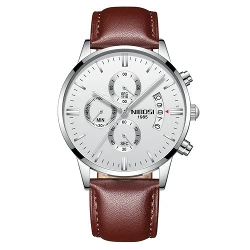 ⌚ Relógio NIBOSI 2309 Masculino Luxo Cronógrafo Multifuncional 3ATM