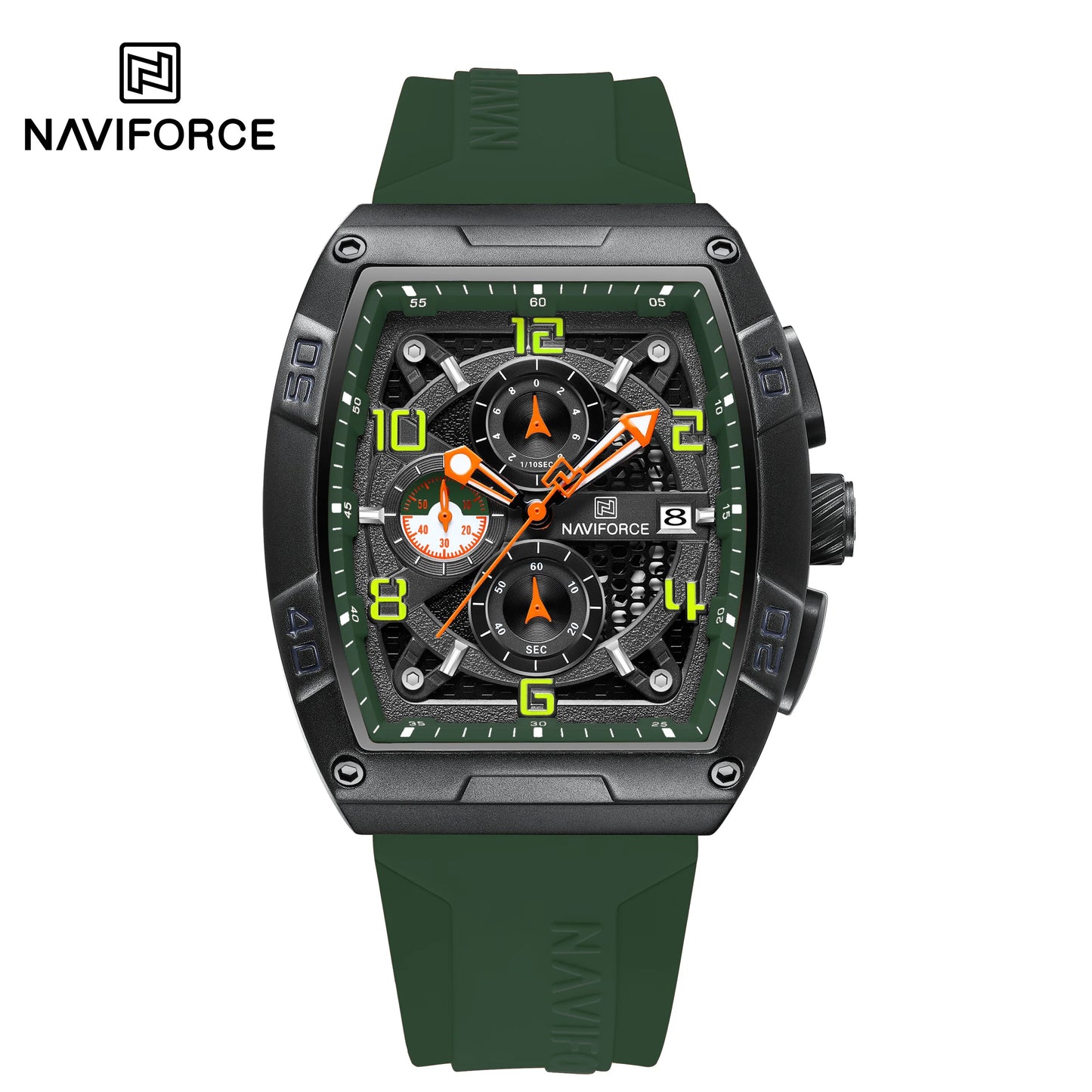 ⌚🔥Relógio Masculino NAVIFORCE NF8052 – Esportivo, Estiloso e Resistente à Água 💪🏽