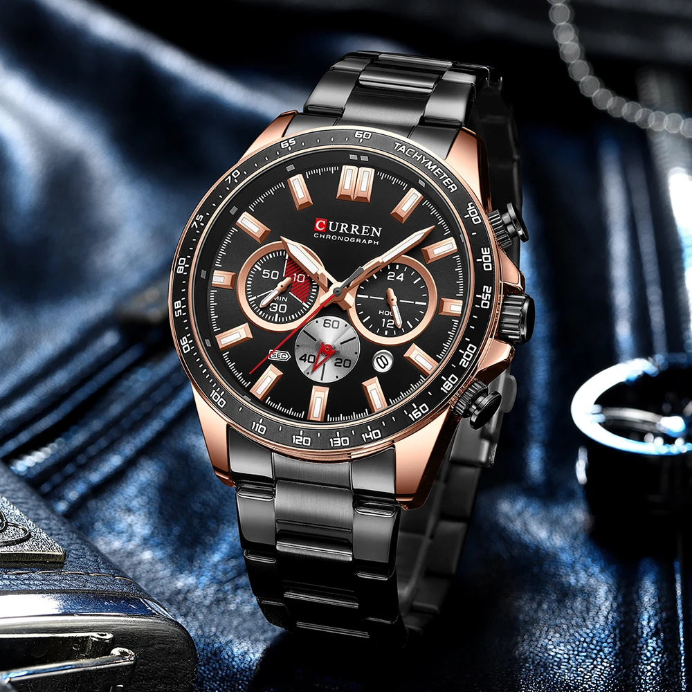 Relógio CURREN 8418 Masculino ⌚ Esportivo e Elegante
