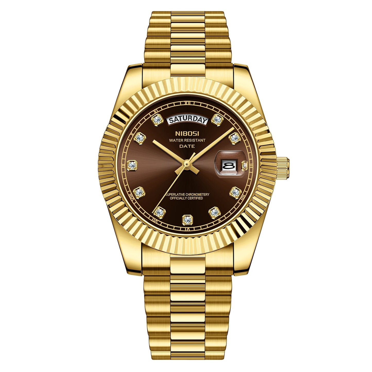 ⌚ Relógio NIBOSI 2627 Luxo Masculino Resistente a Choques 3ATM