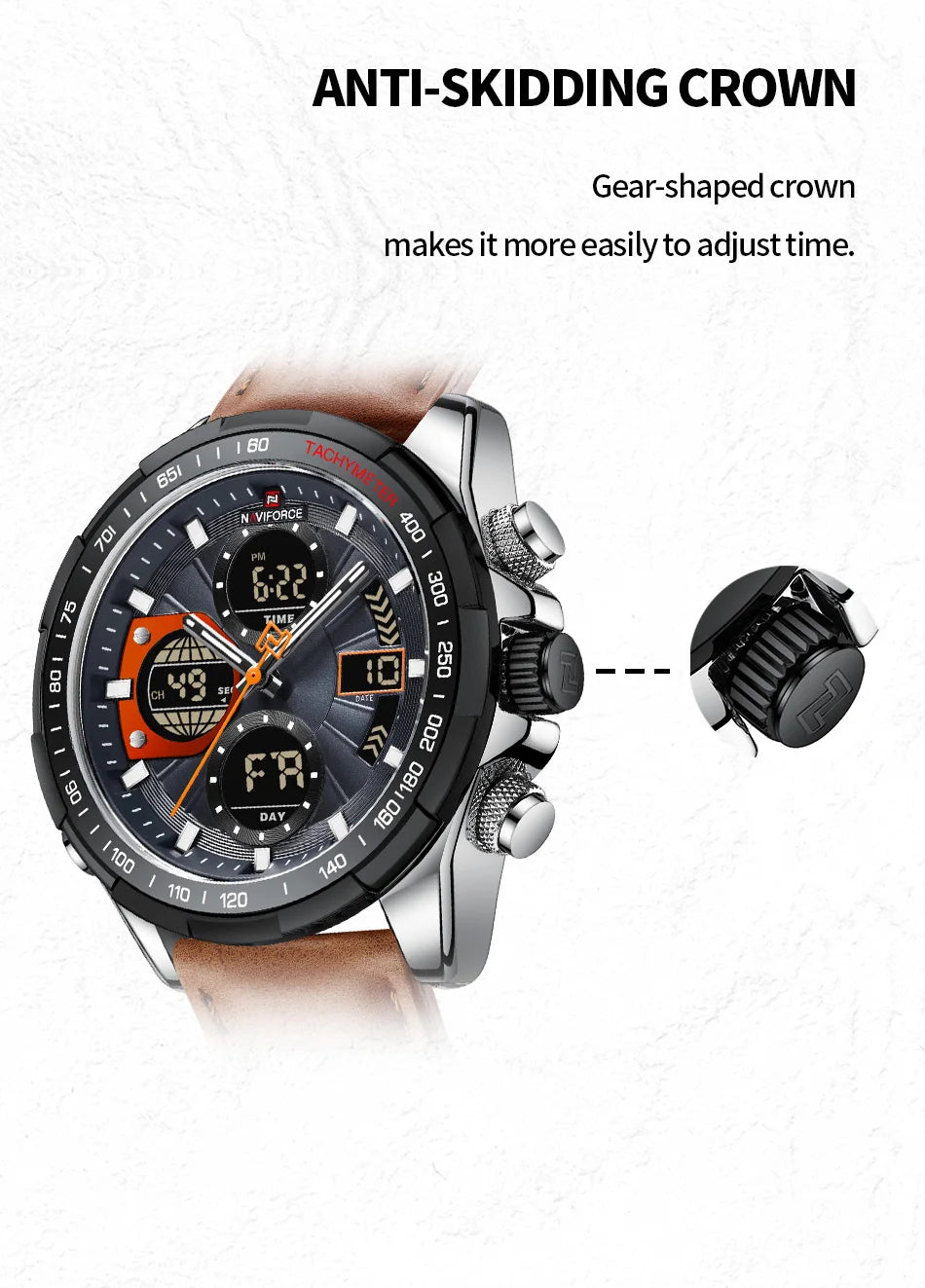 ⌚ Relógio Masculino NAVIFORCE NF9197L – Estilo, Função e Robustez