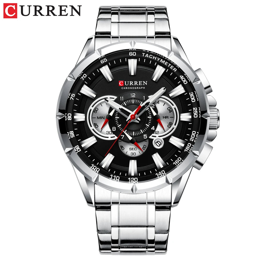 Relógio Curren 8363 Casual de Luxo