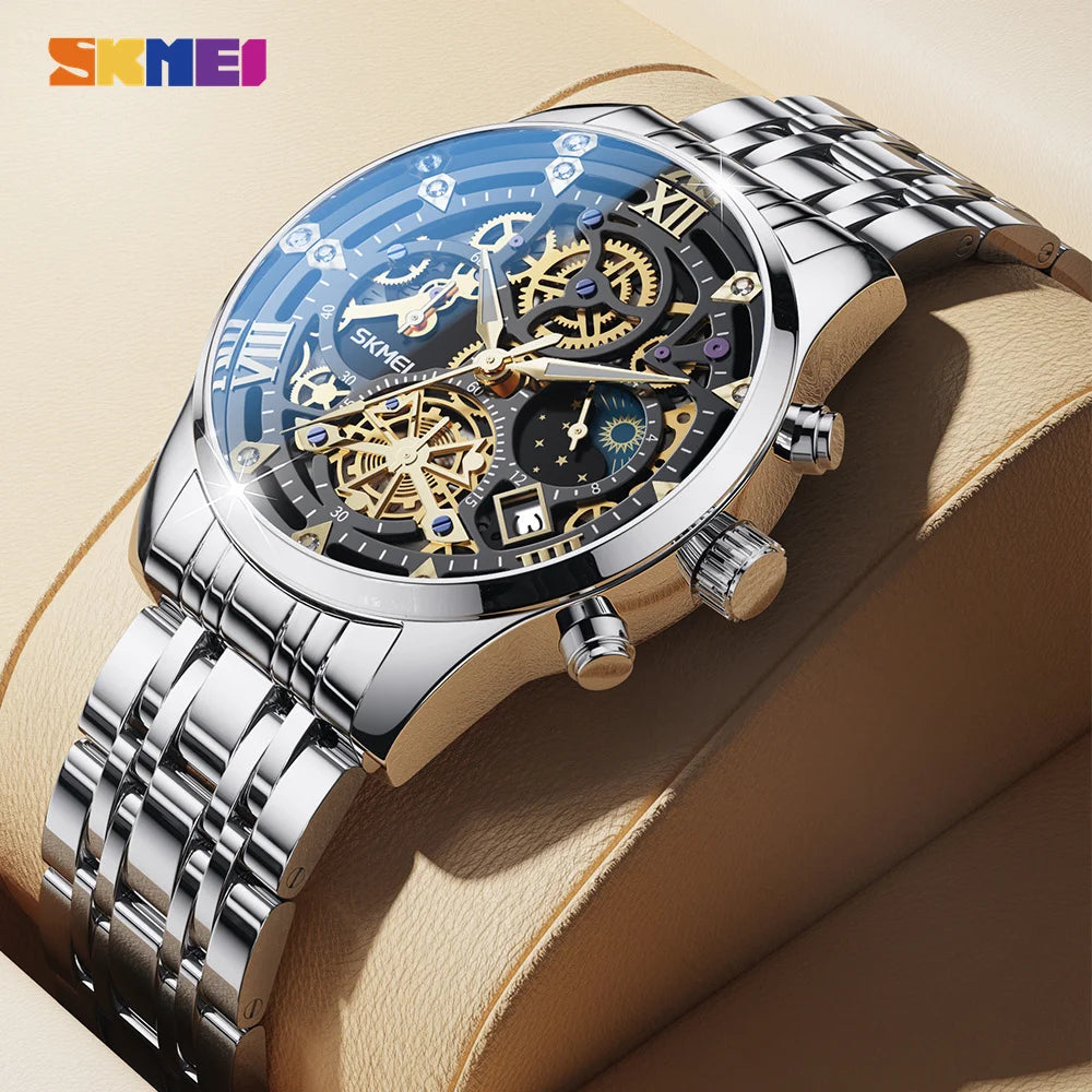 Relógio SKMEI 9058 Masculino ⌚ Luxo e Casual
