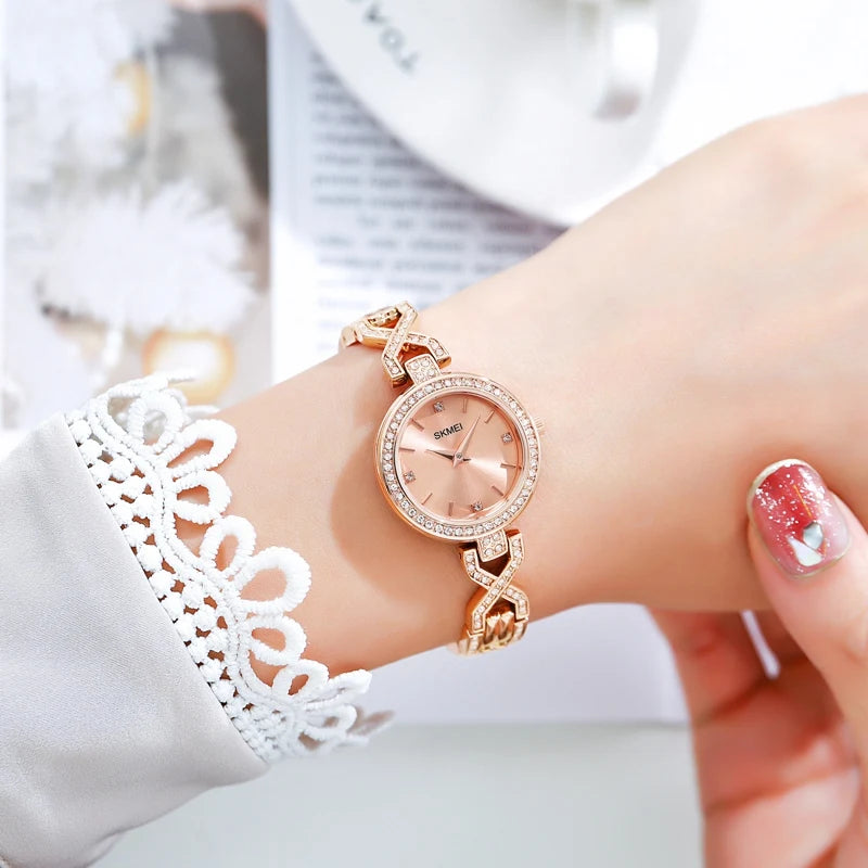 Relógio SKMEI 1738 Feminino ⌚ Fashion Casual 💖
