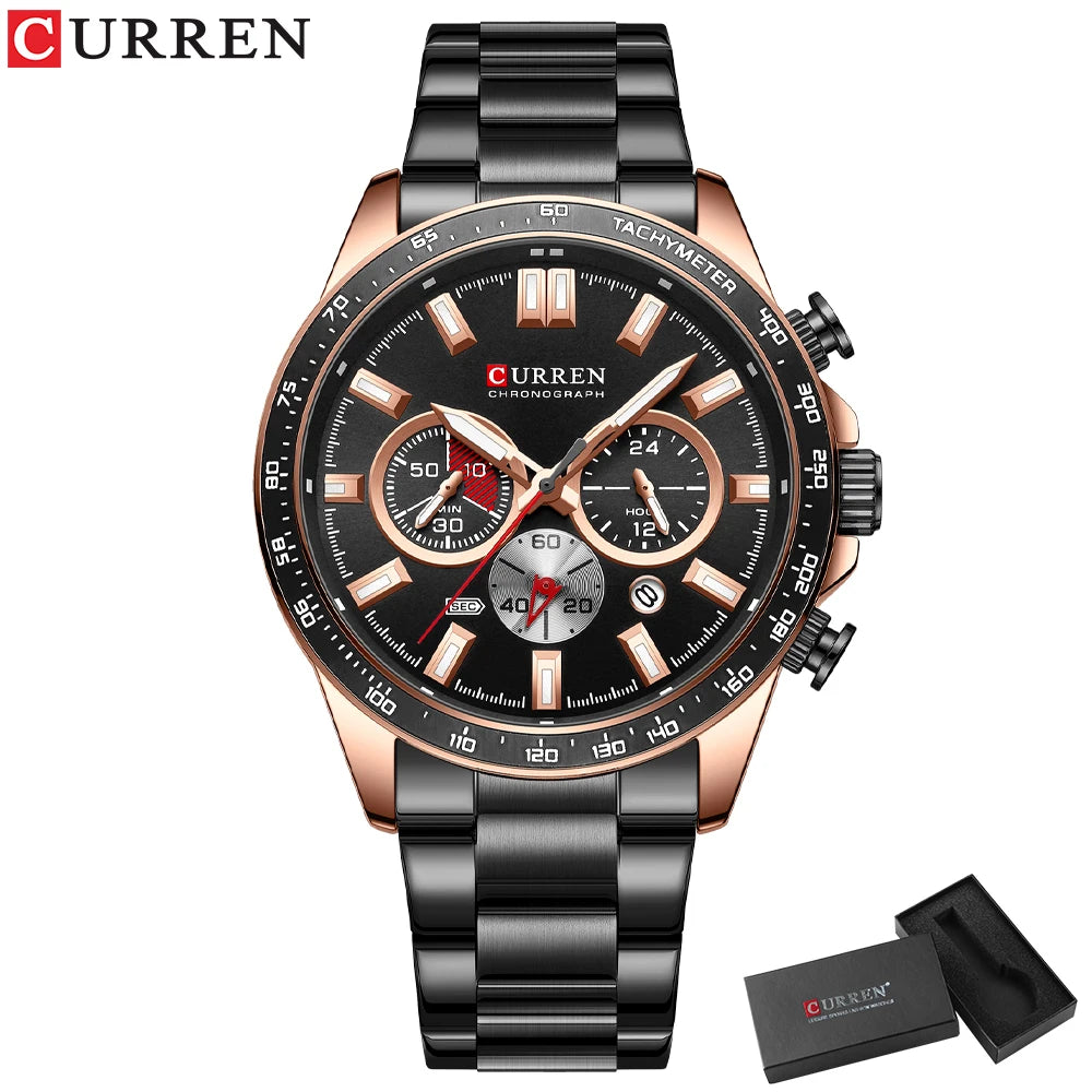 Relógio CURREN 8418 Masculino ⌚ Esportivo e Elegante