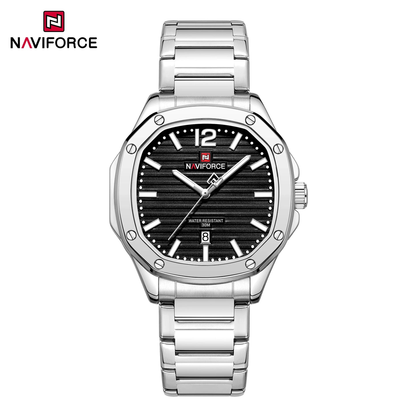 ⌚✨Relógio Masculino NAVIFORCE NF9243S – Elegância e Durabilidade em Aço Inoxidável