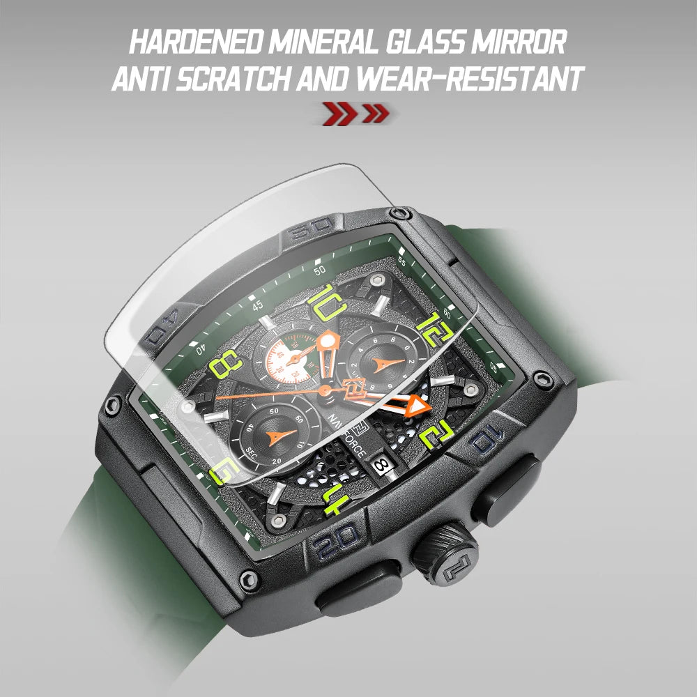 ⌚🔥Relógio Masculino NAVIFORCE NF8052 – Esportivo, Estiloso e Resistente à Água 💪🏽