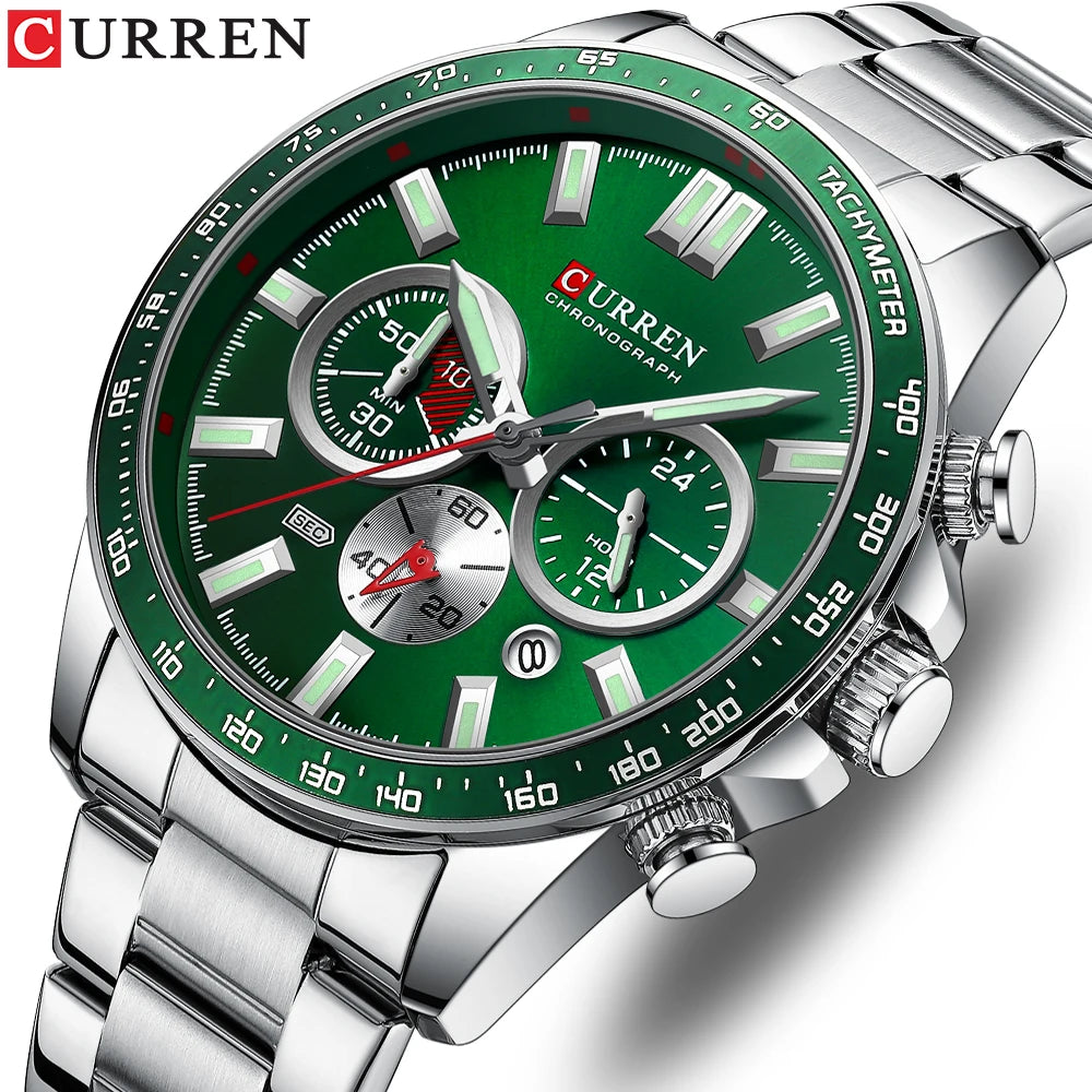 Relógio CURREN 8418 Masculino ⌚ Esportivo e Elegante