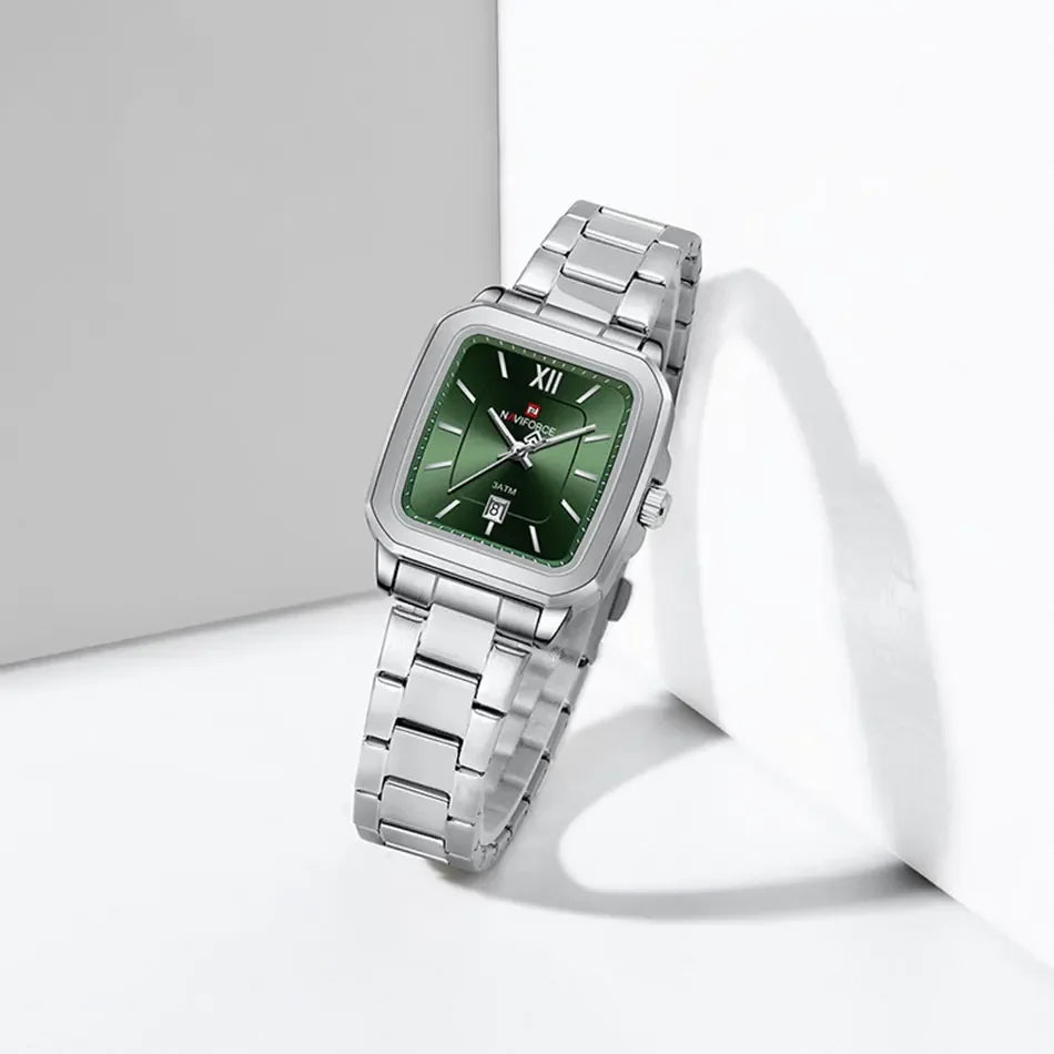⌚ Relógio NAVIFORCE NF9239 Casual Aço Inoxidável Quartzo Lovers 3ATM