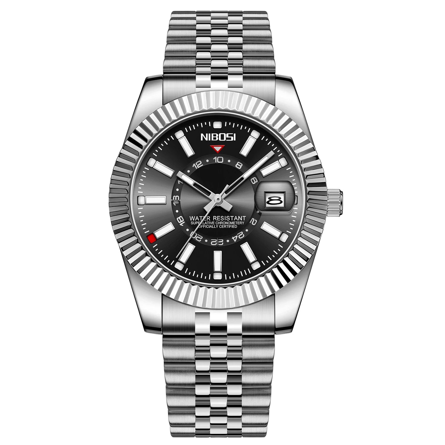 🕰️✨Relógio Masculino NIBOSI 2638 Luxo Quartzo 🏆 À Prova D’Água ⌚ Mostrador Romano + Calendário