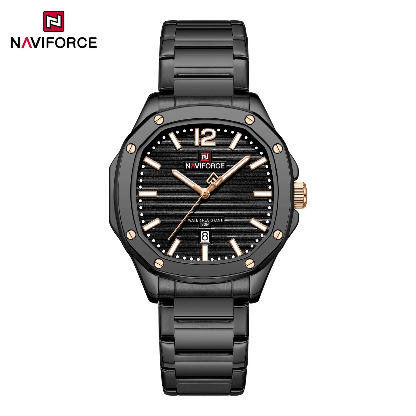 ⌚✨Relógio Masculino NAVIFORCE NF9243S – Elegância e Durabilidade em Aço Inoxidável