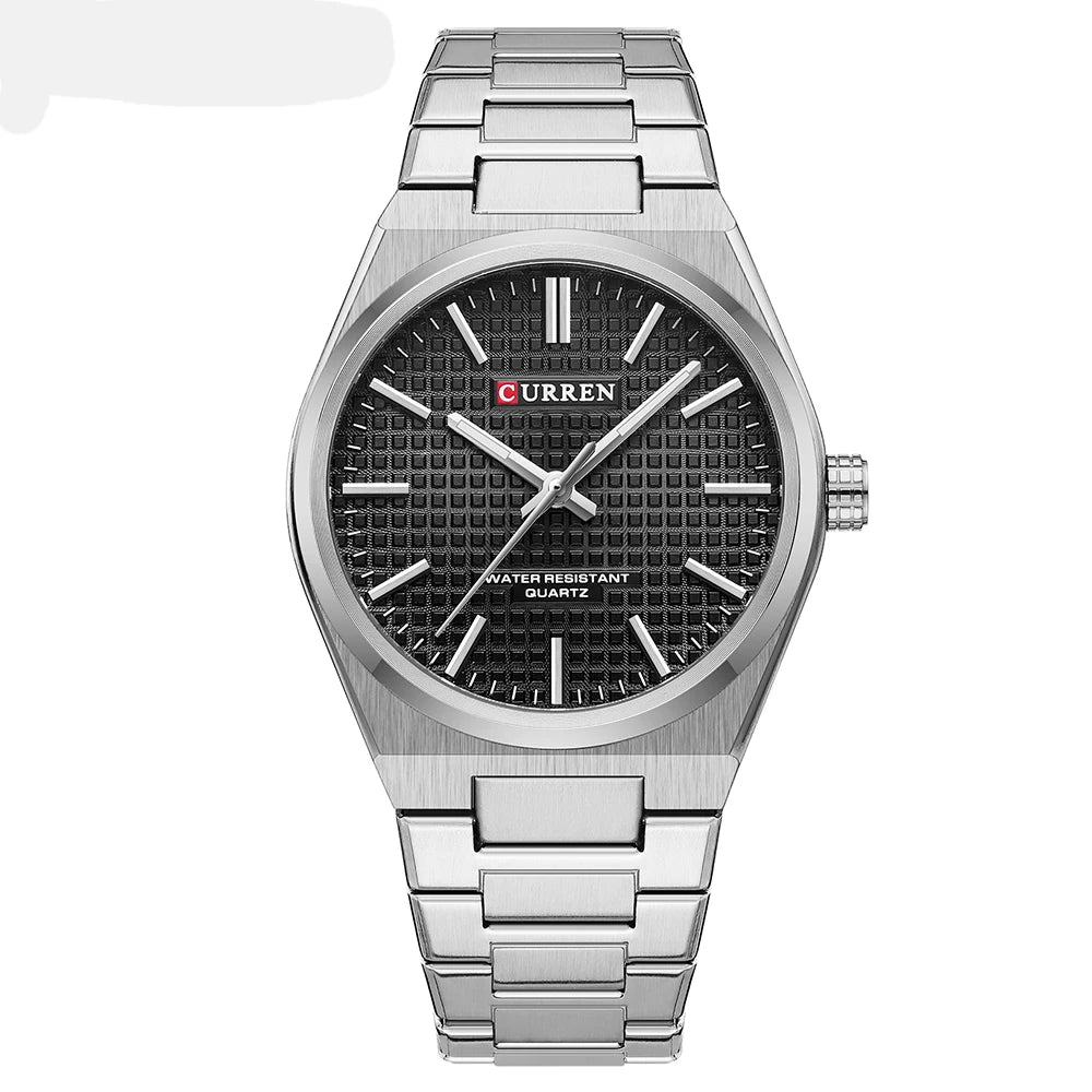 ⌚Relógio CURREN 8439 Masculino ⌚ Estilo Clássico com Ponteiros Luminosos