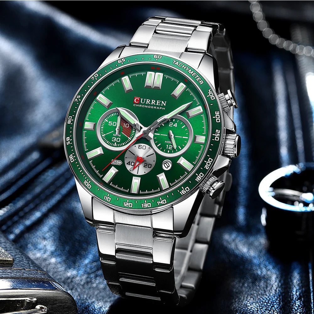 Relógio CURREN 8418 Masculino ⌚ Esportivo e Elegante