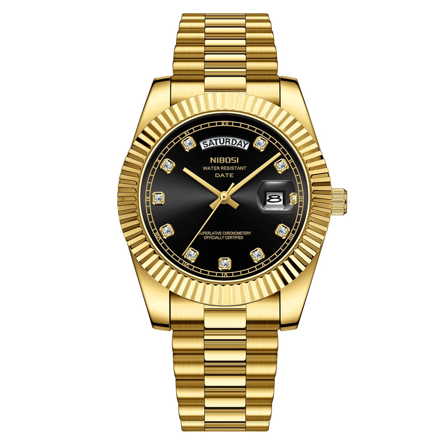 ⌚ Relógio NIBOSI 2627 Luxo Masculino Resistente a Choques 3ATM