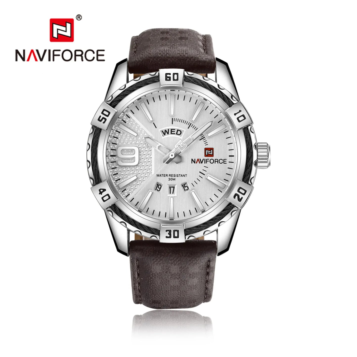 ⌚ Relógio Masculino NAVIFORCE NF9117S – Elegância Robusta com Funcionalidade Total