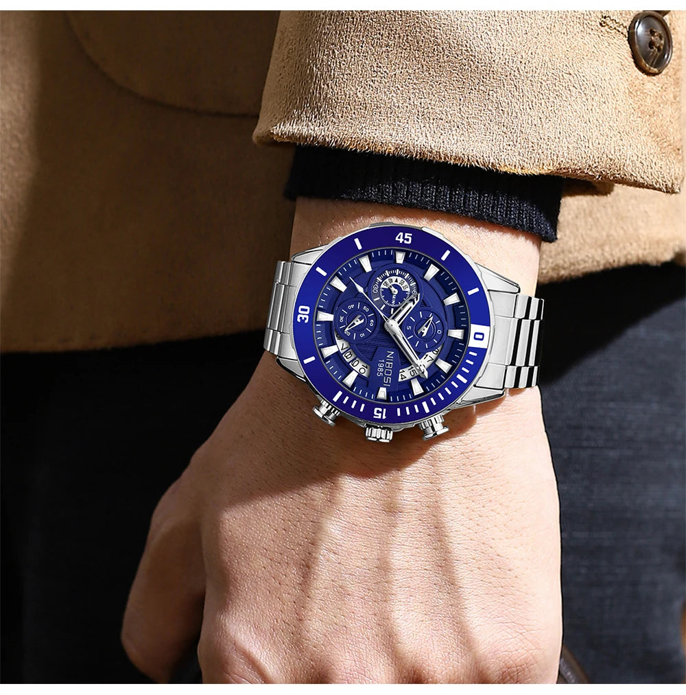⌚ Relógio NIBOSI 2592 – Estilo Business & Alta Performance 💼✨