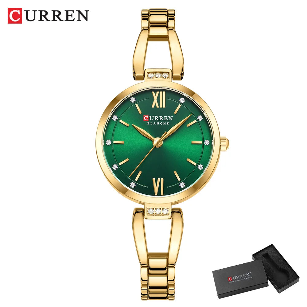 Relógio Curren 9092 Quartzo Aço Inoxidável Resistente 3ATM