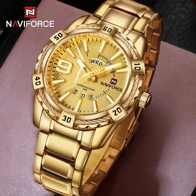 ⌚ Relógio Masculino NAVIFORCE NF9117S – Elegância Robusta com Funcionalidade Total