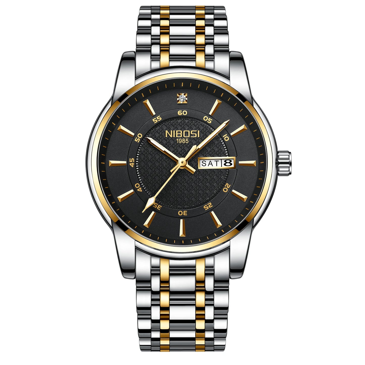 🕰️✨Relógio Masculino NIBOSI 2381 ⌚ Luxo e Estilo Clássico | Ponteiros Luminosos + Data Automática