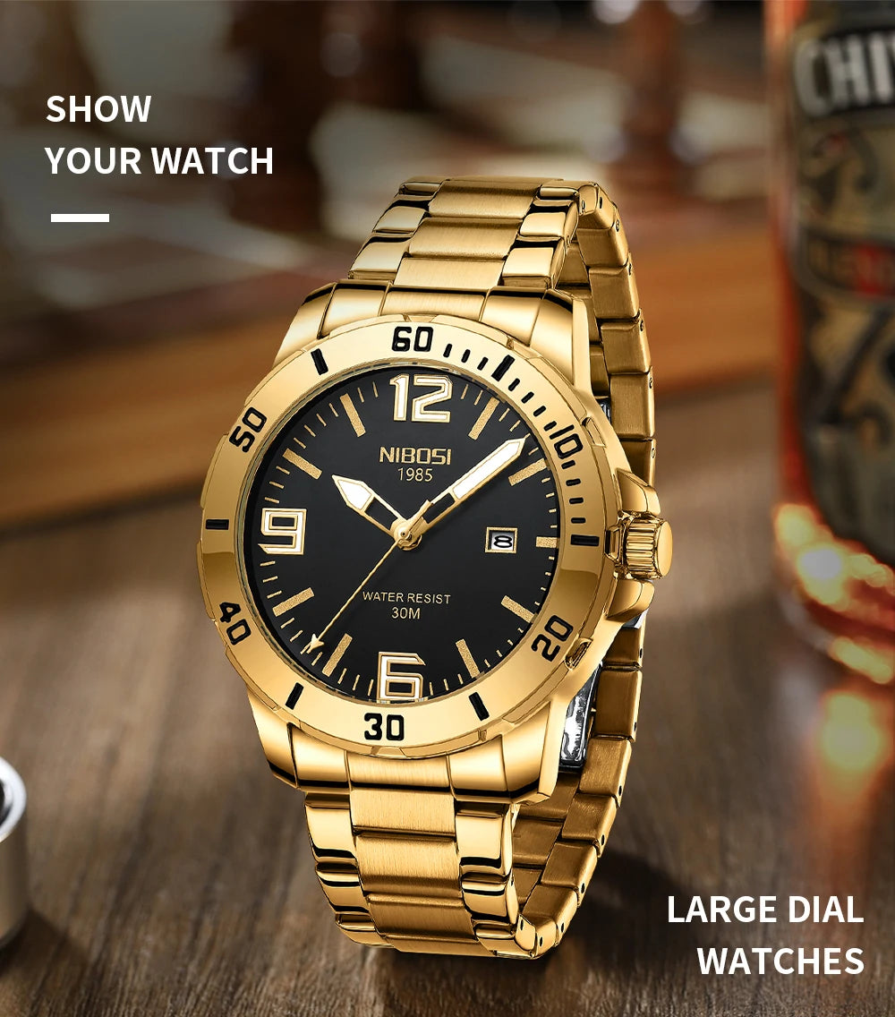⌚✨ Relógio Masculino NIBOSI 2589 | Estilo, Precisão e Elegância 🔥💼