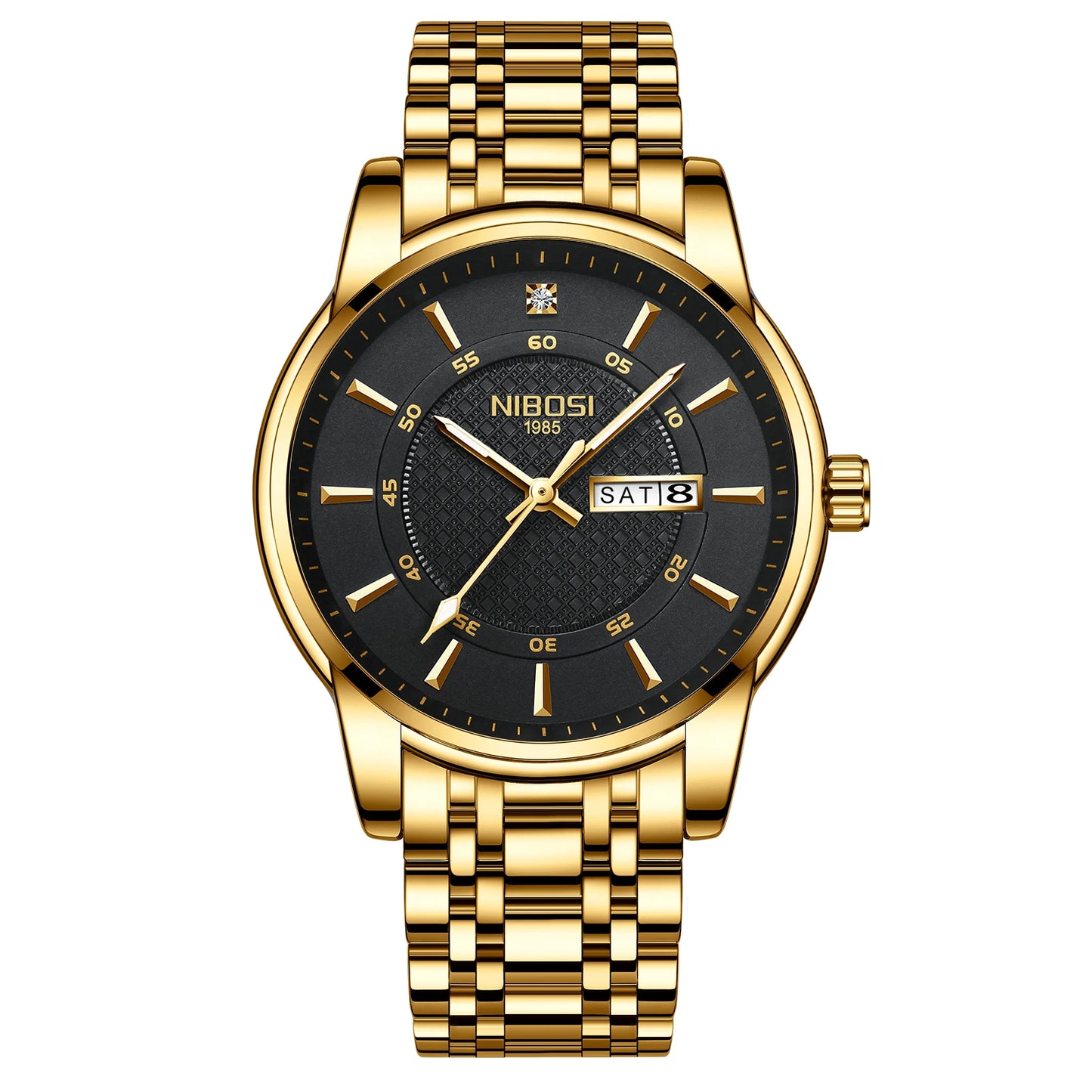 🕰️✨Relógio Masculino NIBOSI 2381 ⌚ Luxo e Estilo Clássico | Ponteiros Luminosos + Data Automática