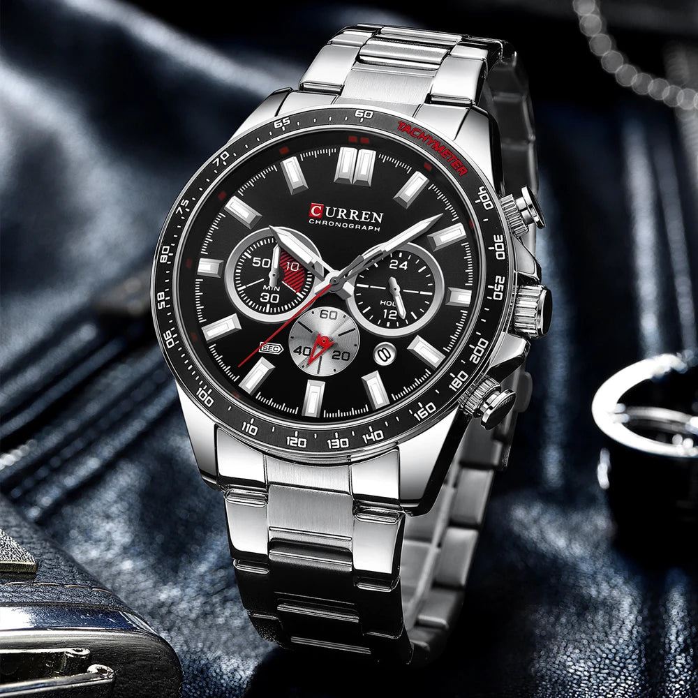 Relógio CURREN 8418 Masculino ⌚ Esportivo e Elegante