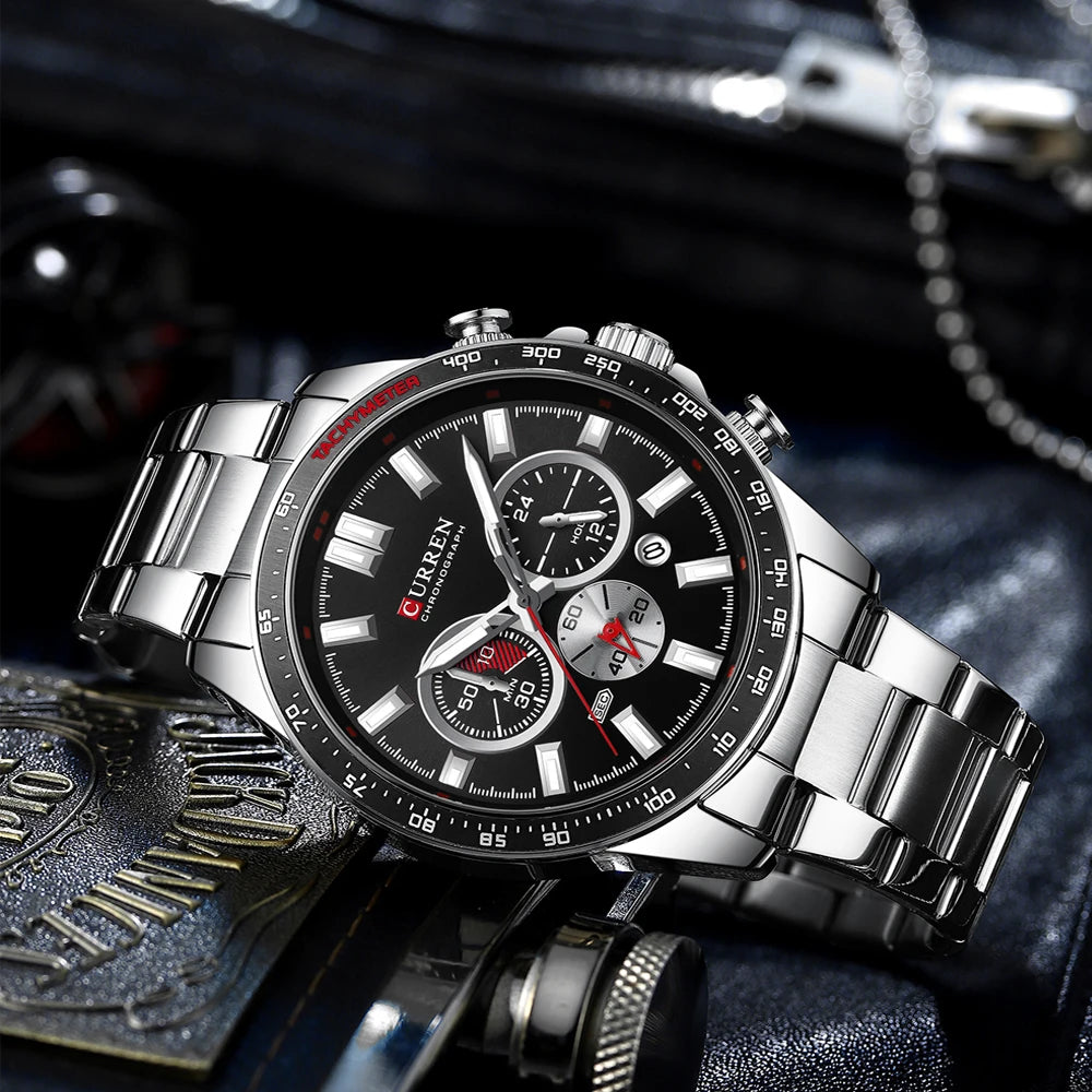 Relógio CURREN 8418 Masculino ⌚ Esportivo e Elegante