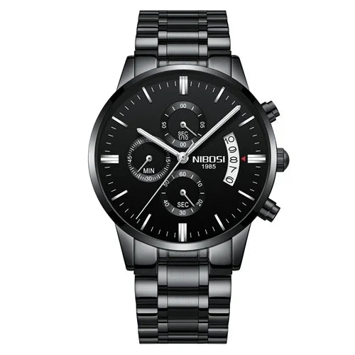 ⌚ Relógio NIBOSI 2309 Masculino Luxo Cronógrafo Multifuncional 3ATM