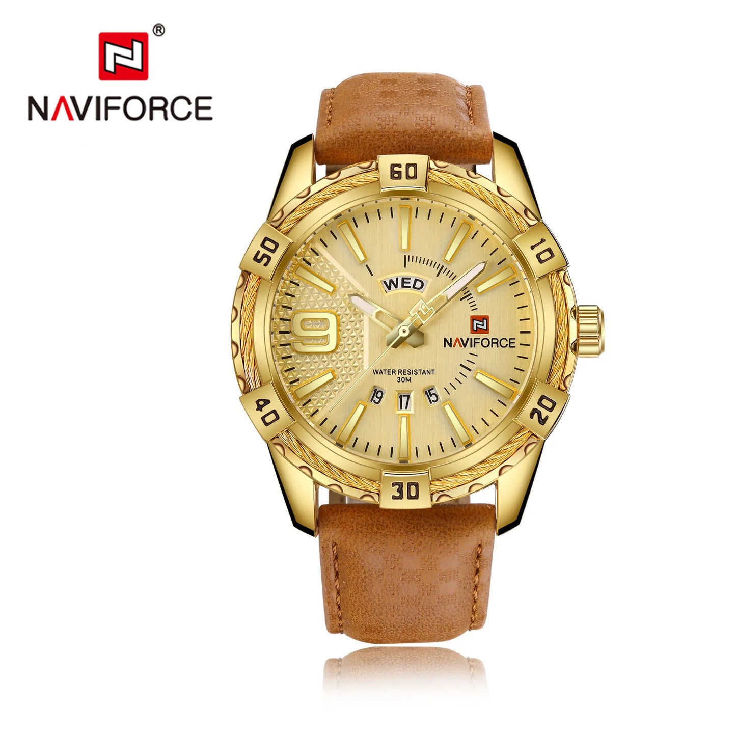 ⌚ Relógio Masculino NAVIFORCE NF9117S – Elegância Robusta com Funcionalidade Total