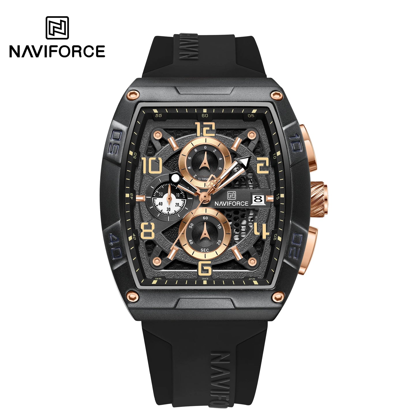 ⌚🔥Relógio Masculino NAVIFORCE NF8052 – Esportivo, Estiloso e Resistente à Água 💪🏽