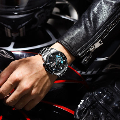 ⌚ Relógio Curren 8402 Masculino Aço Inoxidável – Cronógrafo e Data Automática
