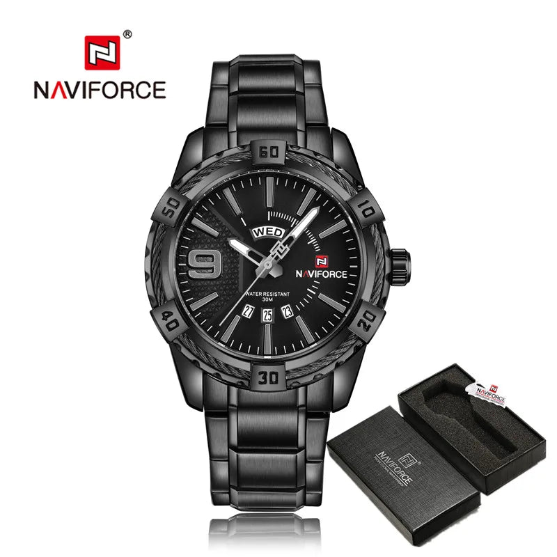 ⌚ Relógio Masculino NAVIFORCE NF9117S – Elegância Robusta com Funcionalidade Total