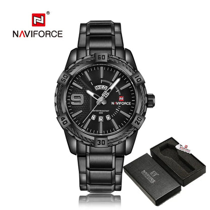 ⌚ Relógio Masculino NAVIFORCE NF9117S – Elegância Robusta com Funcionalidade Total