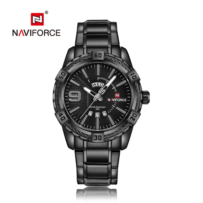 ⌚ Relógio Masculino NAVIFORCE NF9117S – Elegância Robusta com Funcionalidade Total