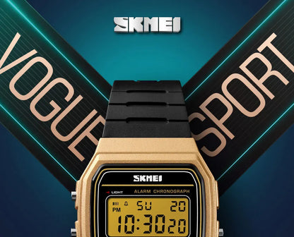 ⌚ Relógio Feminino Digital SKMEI 1412 💖 Estilo Esportivo & Casual | Display LED 🌟 | Alarme, Cronômetro e Mais ⏱️ | À Prova D’água 5ATM 💦