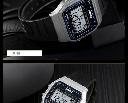 ⌚ Relógio Feminino Digital SKMEI 1412 💖 Estilo Esportivo & Casual | Display LED 🌟 | Alarme, Cronômetro e Mais ⏱️ | À Prova D’água 5ATM 💦