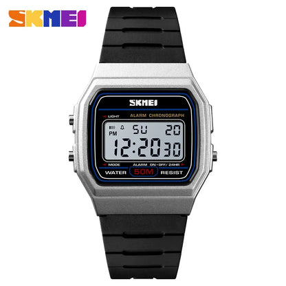 ⌚ Relógio Feminino Digital SKMEI 1412 💖 Estilo Esportivo & Casual | Display LED 🌟 | Alarme, Cronômetro e Mais ⏱️ | À Prova D’água 5ATM 💦