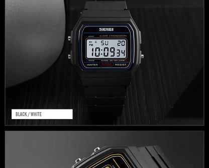 ⌚ Relógio Feminino Digital SKMEI 1412 💖 Estilo Esportivo & Casual | Display LED 🌟 | Alarme, Cronômetro e Mais ⏱️ | À Prova D’água 5ATM 💦