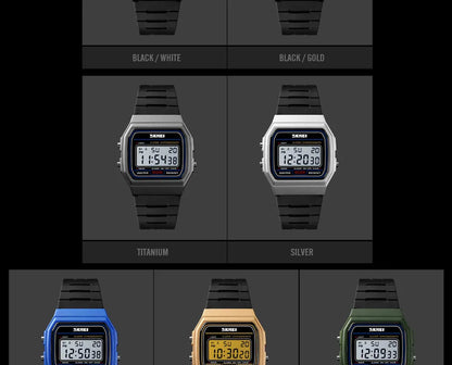 ⌚ Relógio Feminino Digital SKMEI 1412 💖 Estilo Esportivo & Casual | Display LED 🌟 | Alarme, Cronômetro e Mais ⏱️ | À Prova D’água 5ATM 💦