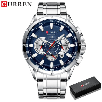 Relógio Curren 8363 Casual de Luxo