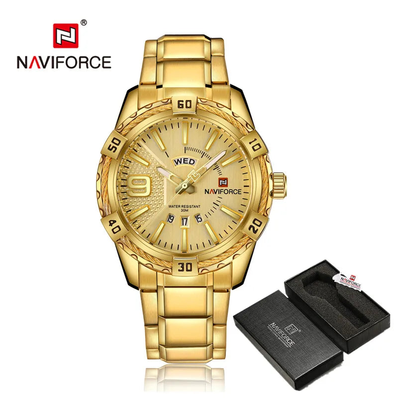 ⌚ Relógio Masculino NAVIFORCE NF9117S – Elegância Robusta com Funcionalidade Total