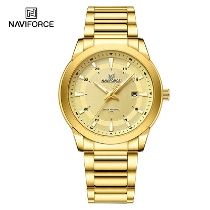 ⌚ Relógio NAVIFORCE 8029 Quartzo Aço Inoxidável Esporte 3ATM