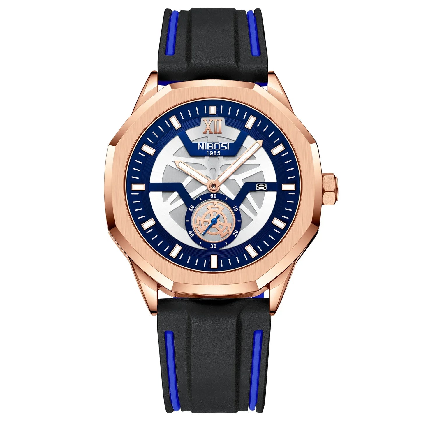🕰️✨Relógio Masculino NIBOSI 2518 ⌚ Luxo com Pulseira em Aço Inoxidável | Cronógrafo + Resistente e Sofisticado