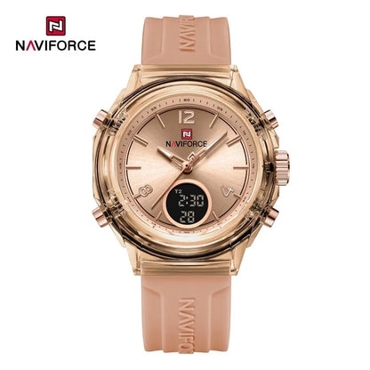 ⌚💖Relógio Feminino NAVIFORCE NF7109 – Esportivo, Casual e à Prova d’Água com Alarme e Luz
