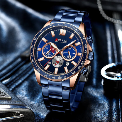 Relógio CURREN 8418 Masculino ⌚ Esportivo e Elegante