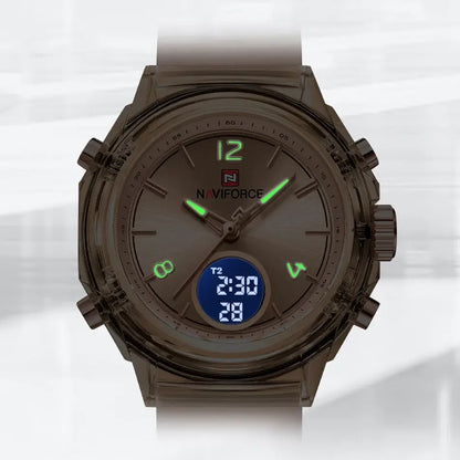⌚💖Relógio Feminino NAVIFORCE NF7109 – Esportivo, Casual e à Prova d’Água com Alarme e Luz