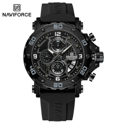 Relógio NAVIFORCE NF7123 Quartzo Silicone Moda 5ATM