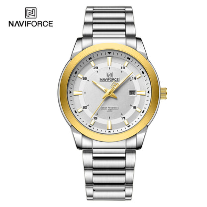 ⌚ Relógio NAVIFORCE 8029 Quartzo Aço Inoxidável Esporte 3ATM