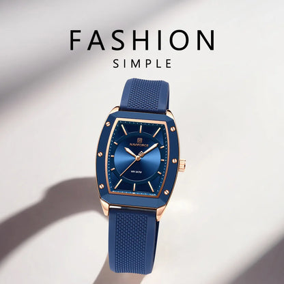 ⌚🌟Relógio Feminino NAVIFORCE NF5049 – Design Moderno e Conforto com Pulseira de Silicone